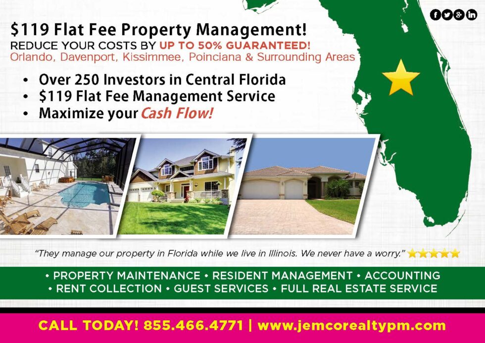 Central Florida Property Management, Davenport, Orlando, Kissimmee, Poinciana, Great Investor