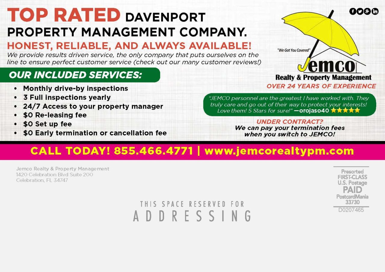 Central Florida Property Management, Davenport, Orlando, Kissimmee